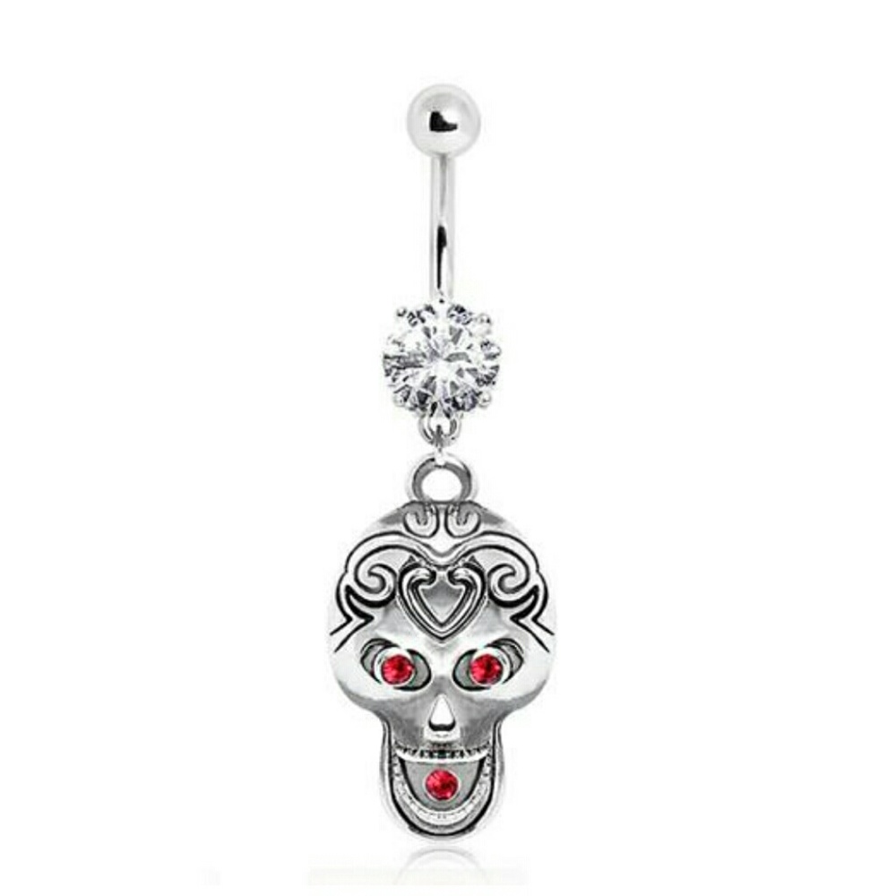 Love this Tribal skull navel ring!🛍
